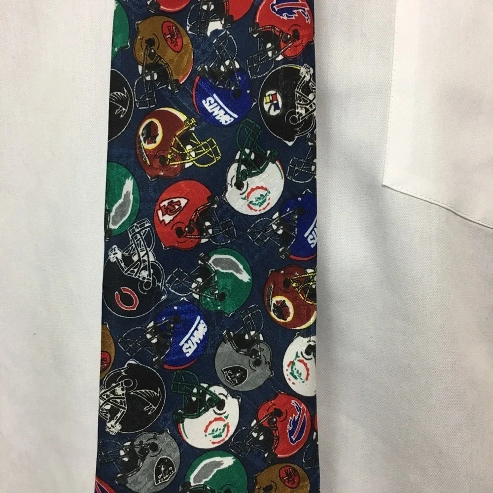 NFL NFC and AFC Team Helmets Mens Neck Tie